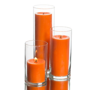 pillar candles cylinder holders set 36