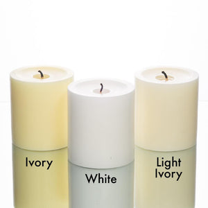 Richland Pillar Candles 3"x3" Ivory Set of 48