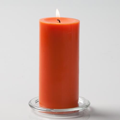 Richland Pillar Candles 3"x6" Orange Set of 6