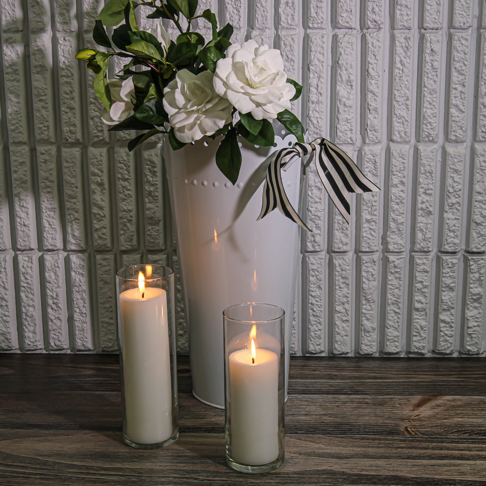 18" Scalloped WHITE ENAMEL Oval Flower Market Bucket with handles| 2523797...