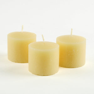 2 of 3: Richland Votive Candles Ivory Vanilla Scented 10 Hour Set of 12