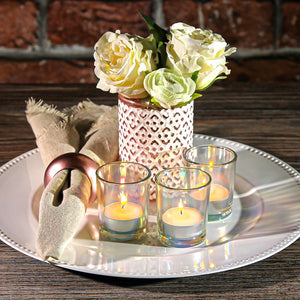 Richland Daisy White and Blush Pink Vase 4" Set of 12