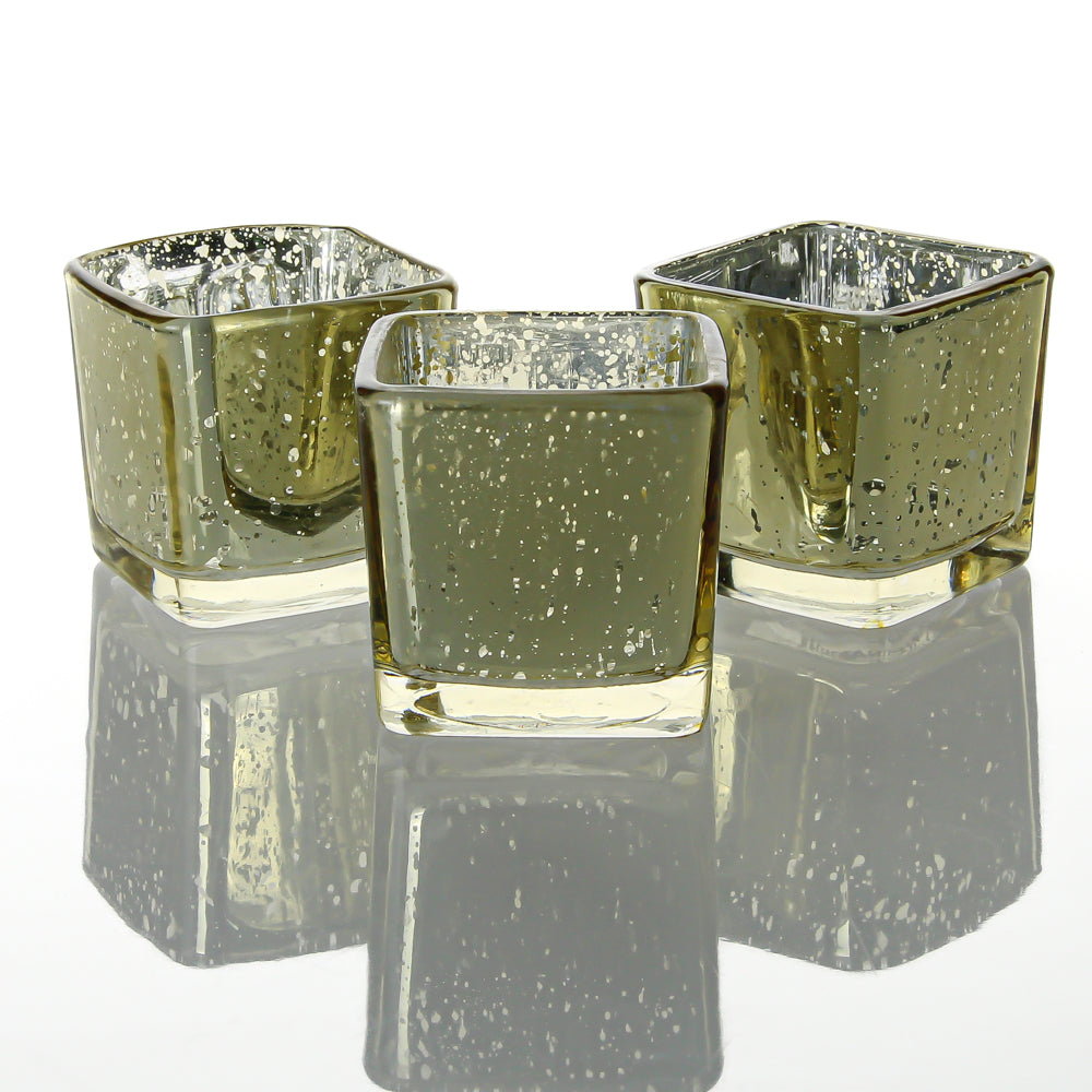 Richland Metallic Gold Mercury Square Votive Holder| 1158_12