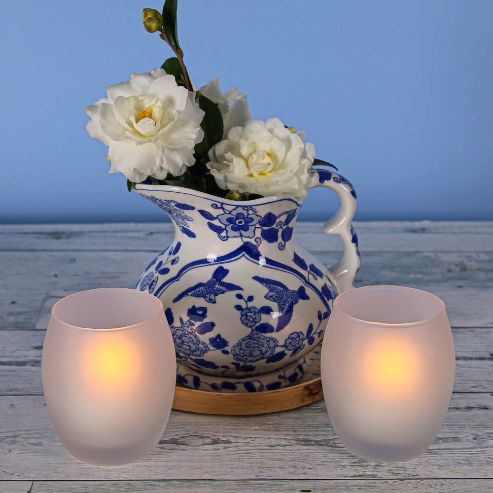 Eastland Grande Hurricane Votive Candle Holder Frosted - view 3