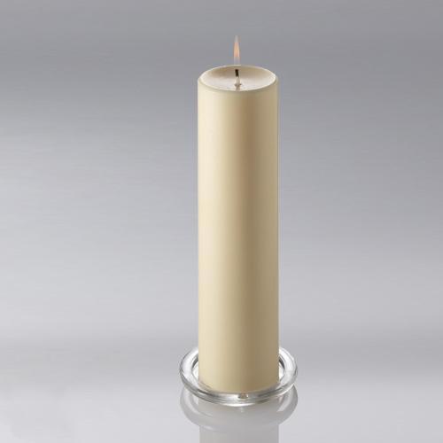 ivory pillar candle 3x12 6008 01 - view 1