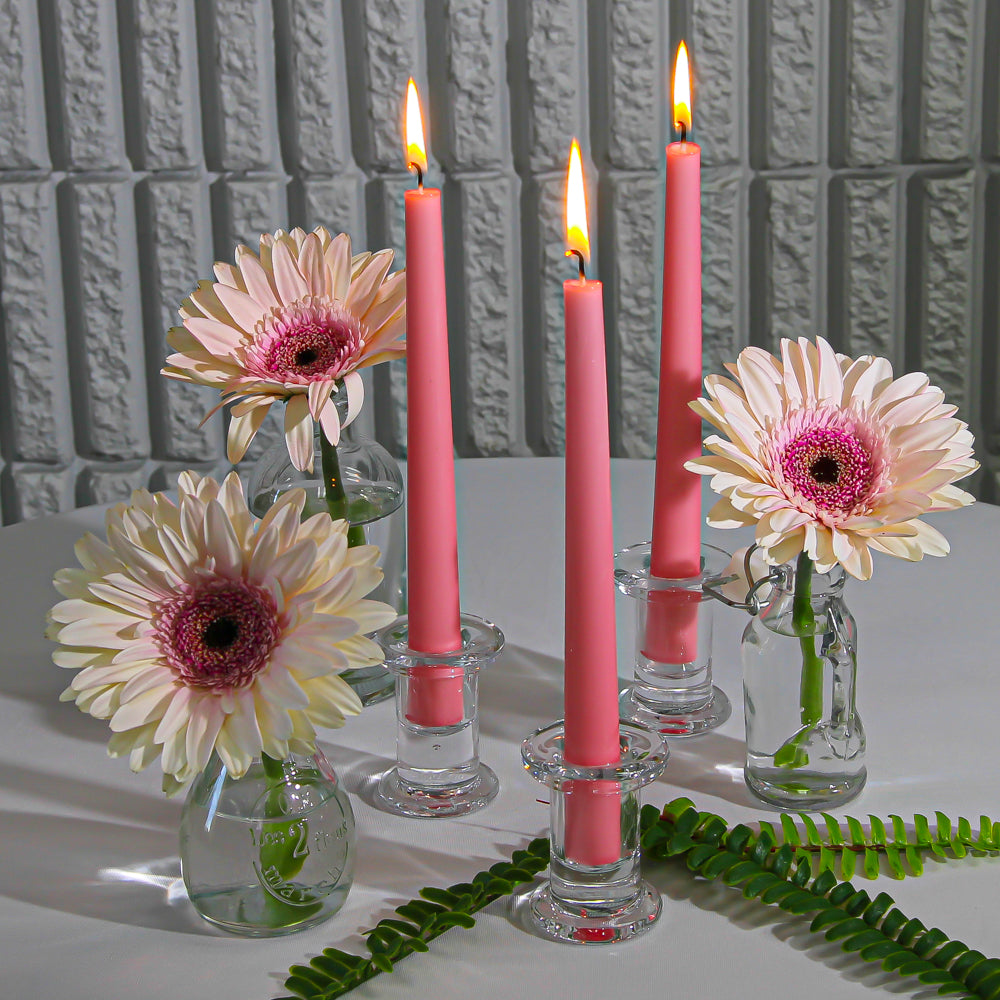 Richland Taper Candles 10" Pink Set of 50| 1377_50