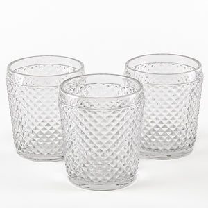 Richland Diamond Candle Holder Clear