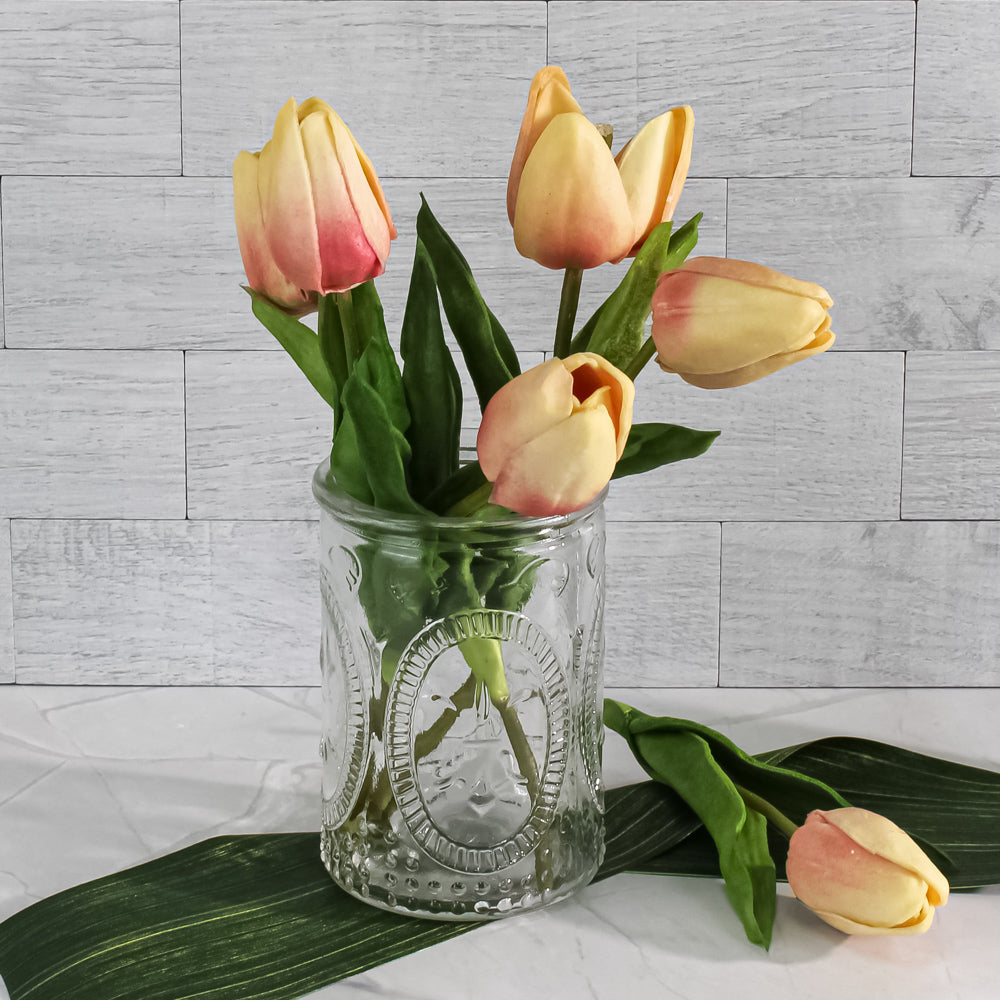Richland Candle Holder and Vase Textured Glass Tall| 1582_01