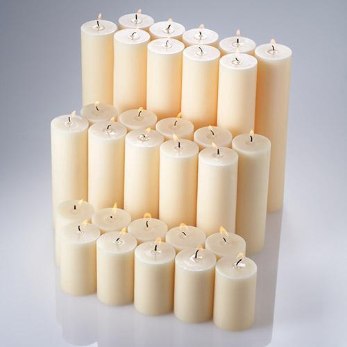 richland pillar candles 2 x3 2 x6 2 x9 set of 30 - view 3