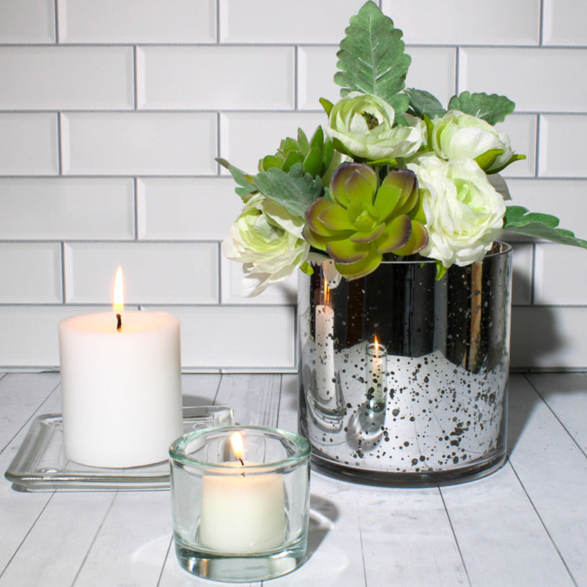 Richland Pillar Candle 3"x3" White - view 4