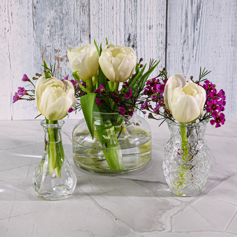 Richland Glass Bud Vase Clear Pineapple| 9646_12