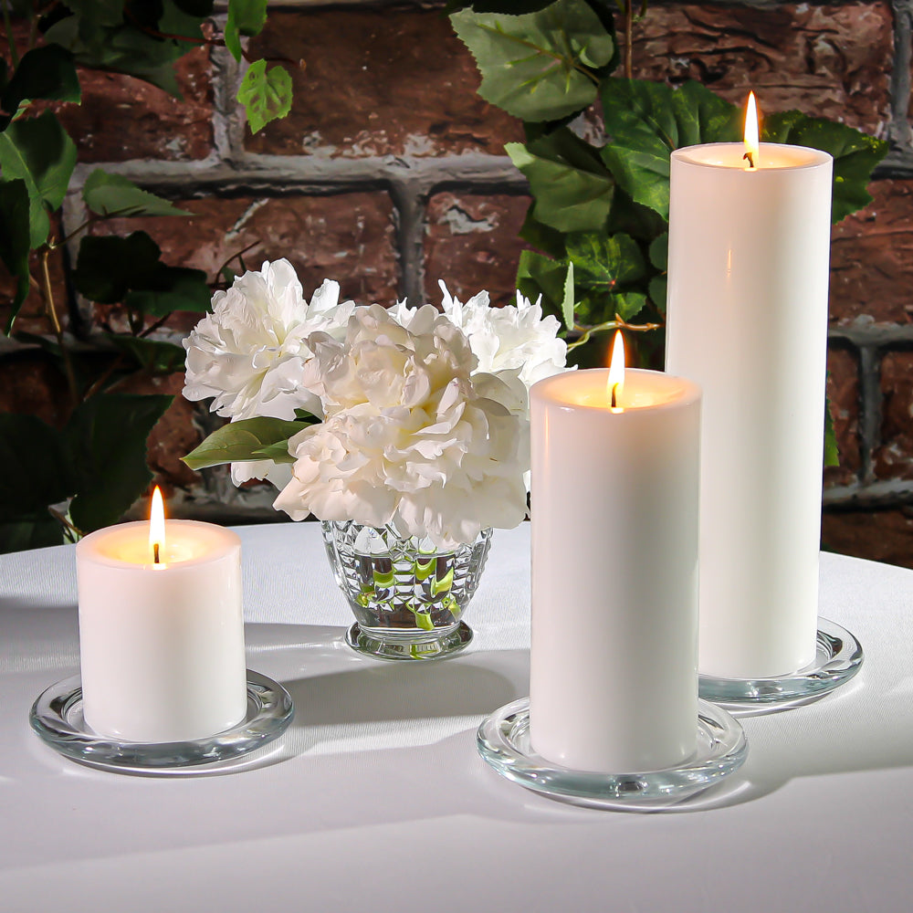 Richland Pillar Candles 3"x3", 3"x6" & 3"x9" White| Pillars...