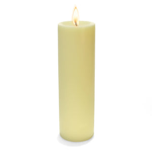 1 of 3: Richland Pillar Candle 3"x9" Ivory