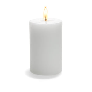 1 of 5: White Pillar Candle 2" x 3"
