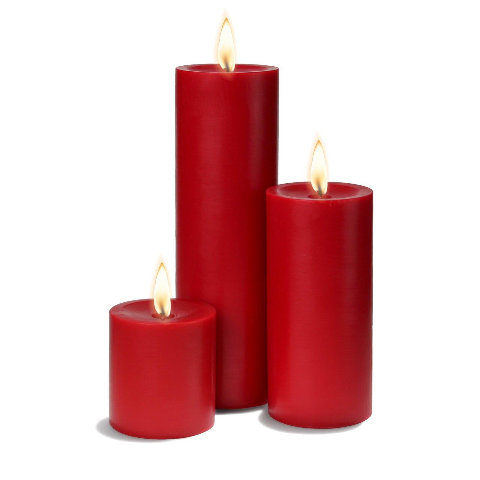 Richland Pillar Candles 3"x3", 3"x6" & 3"x9" Red| Pillars...