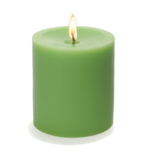 1 of 2: Richland Pillar Candles 3"x3" Green