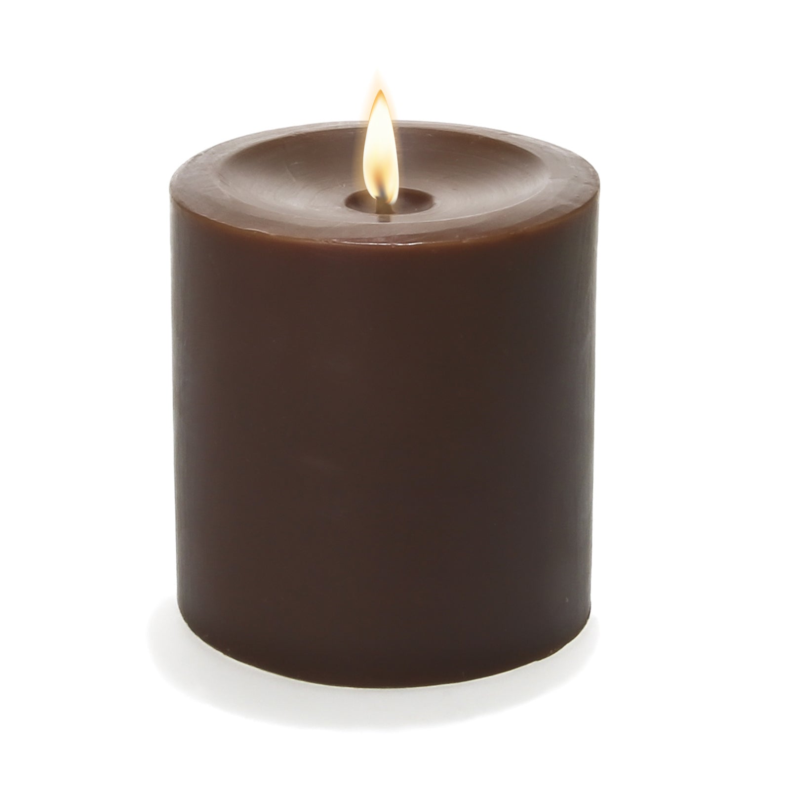 Richland Pillar Candle 3"x3" Brown| Pillar-...