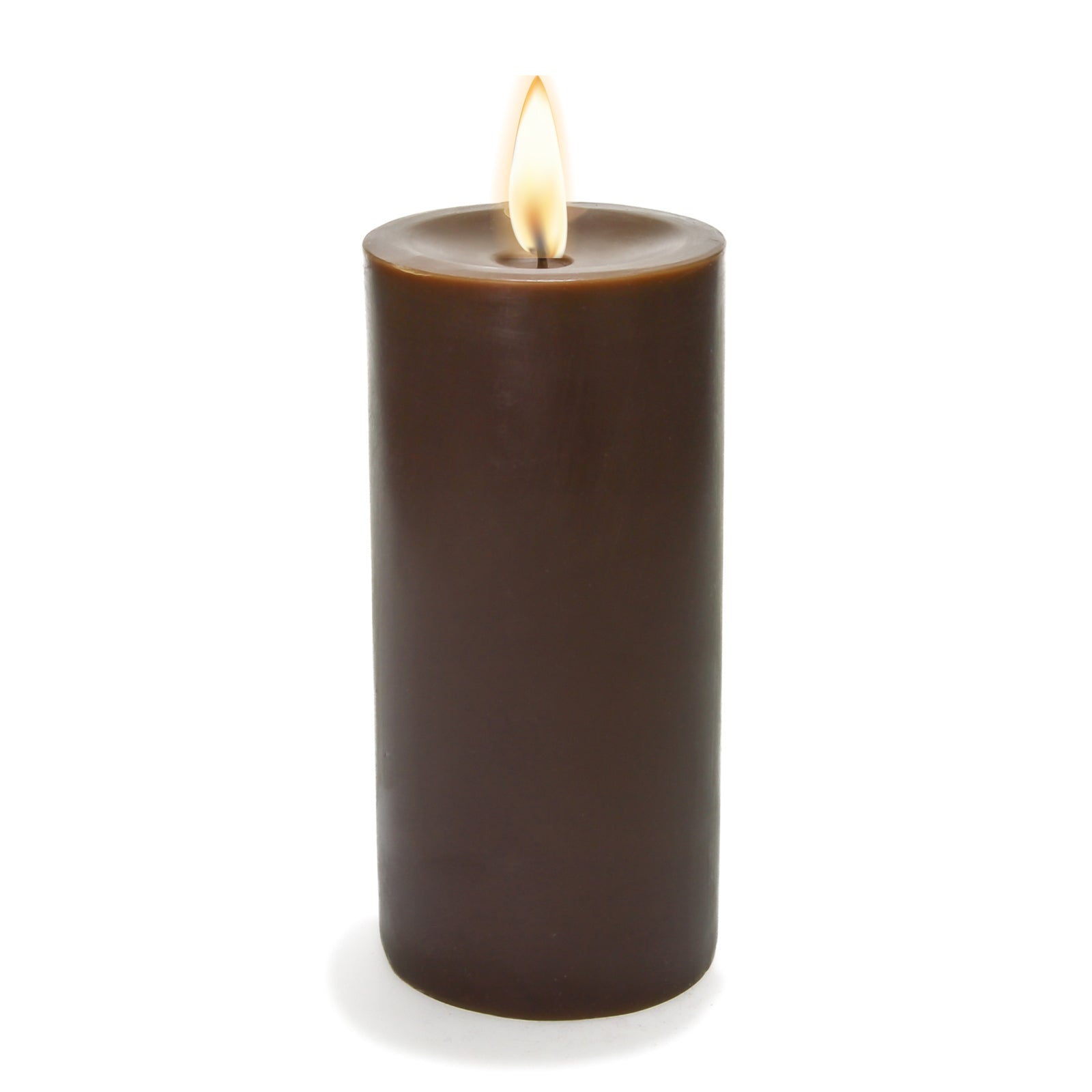 Richland Pillar Candle 3"x6" Brown| Pillar-...
