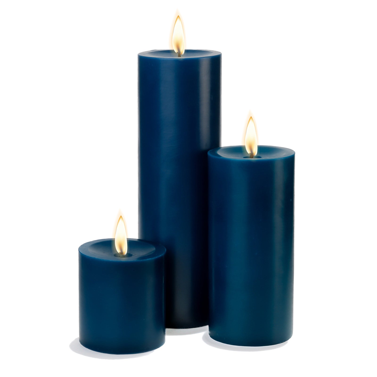Richland Pillar Candles 3"x3", 3"x6" & 3"x9" Navy Blue| Pillars...