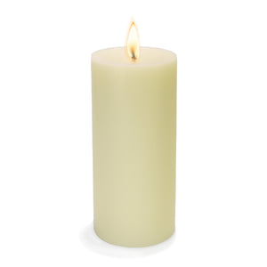 1 of 3: Richland Pillar Candle 3"x6" Light Ivory