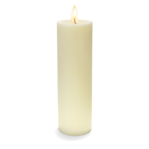 1 of 2: Richland Pillar Candle 3"x9" Light Ivory