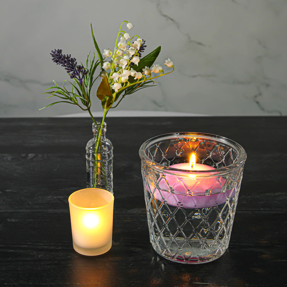 Richland Floating Candles 3" Lavender Set of 24
