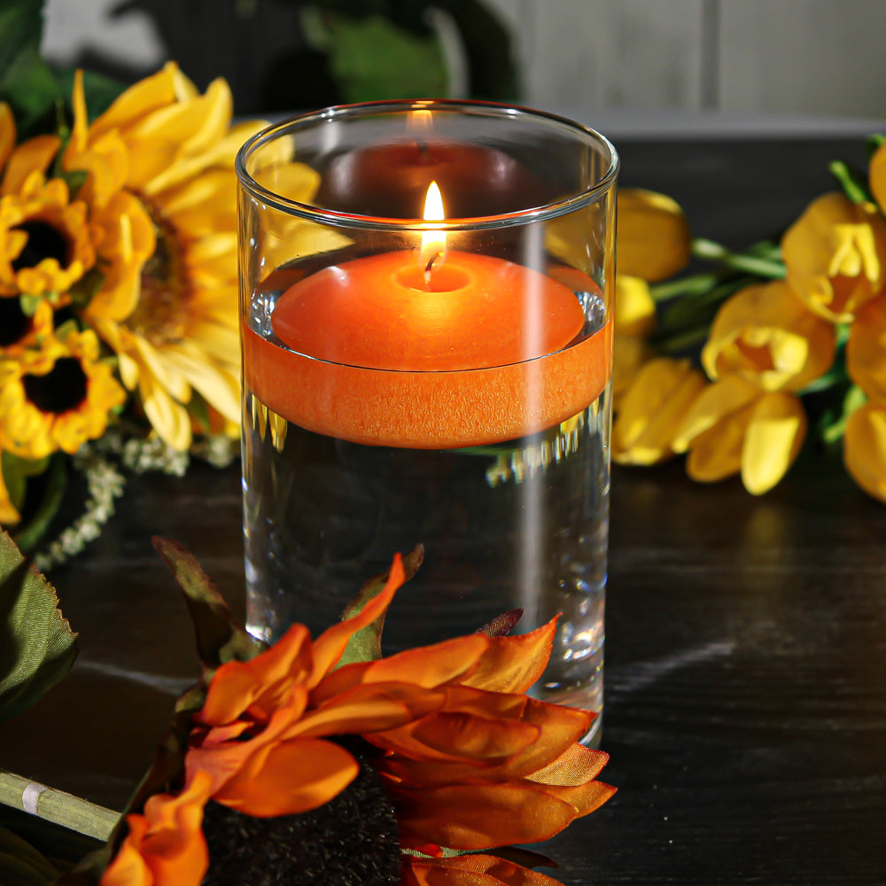 Richland Floating Candles 3" Orange Set of 96| 6111_96