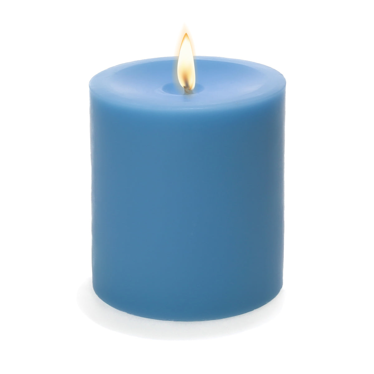 Richland Pillar Candle 3"x3" Light Blue