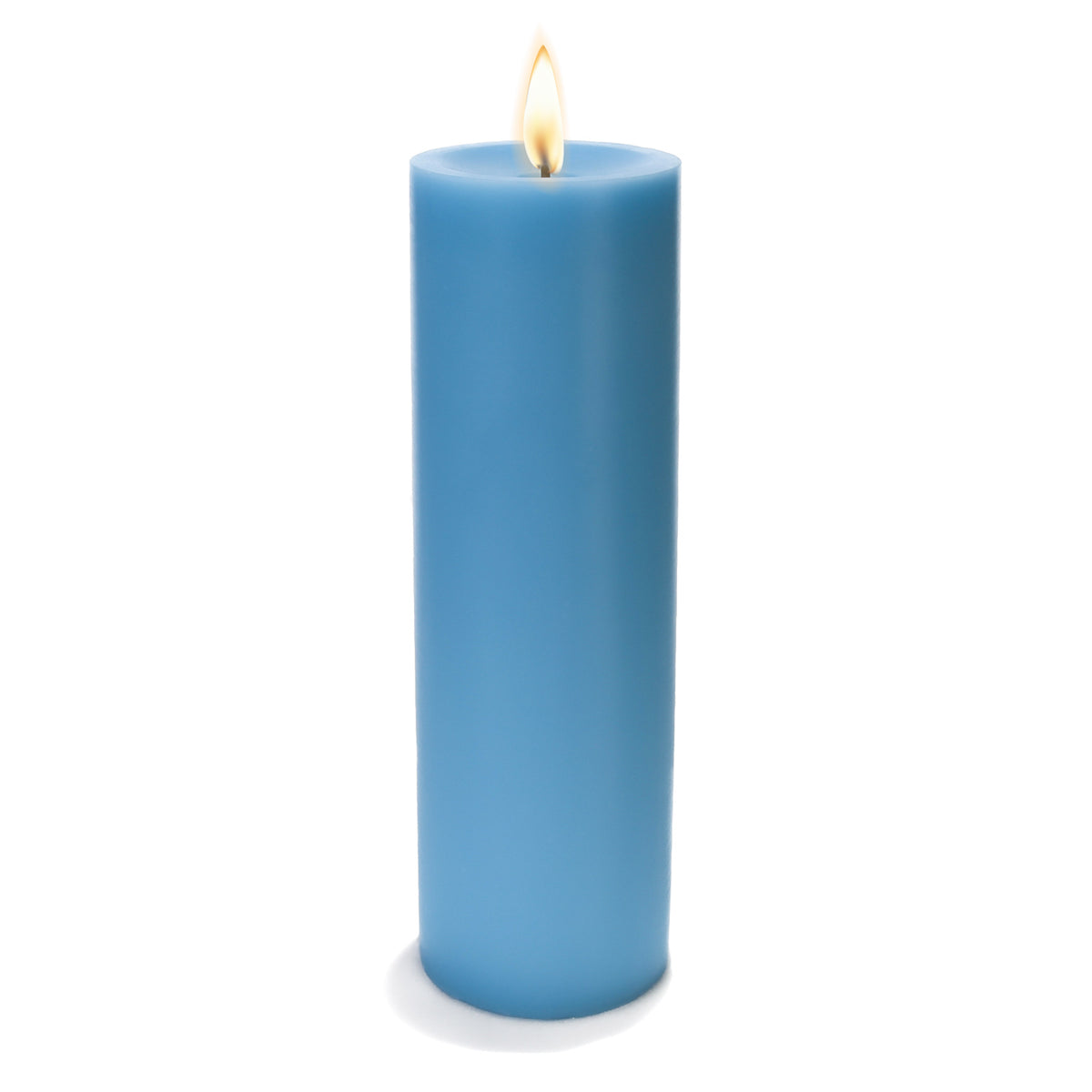 Richland Pillar Candle 3"x9" Light Blue