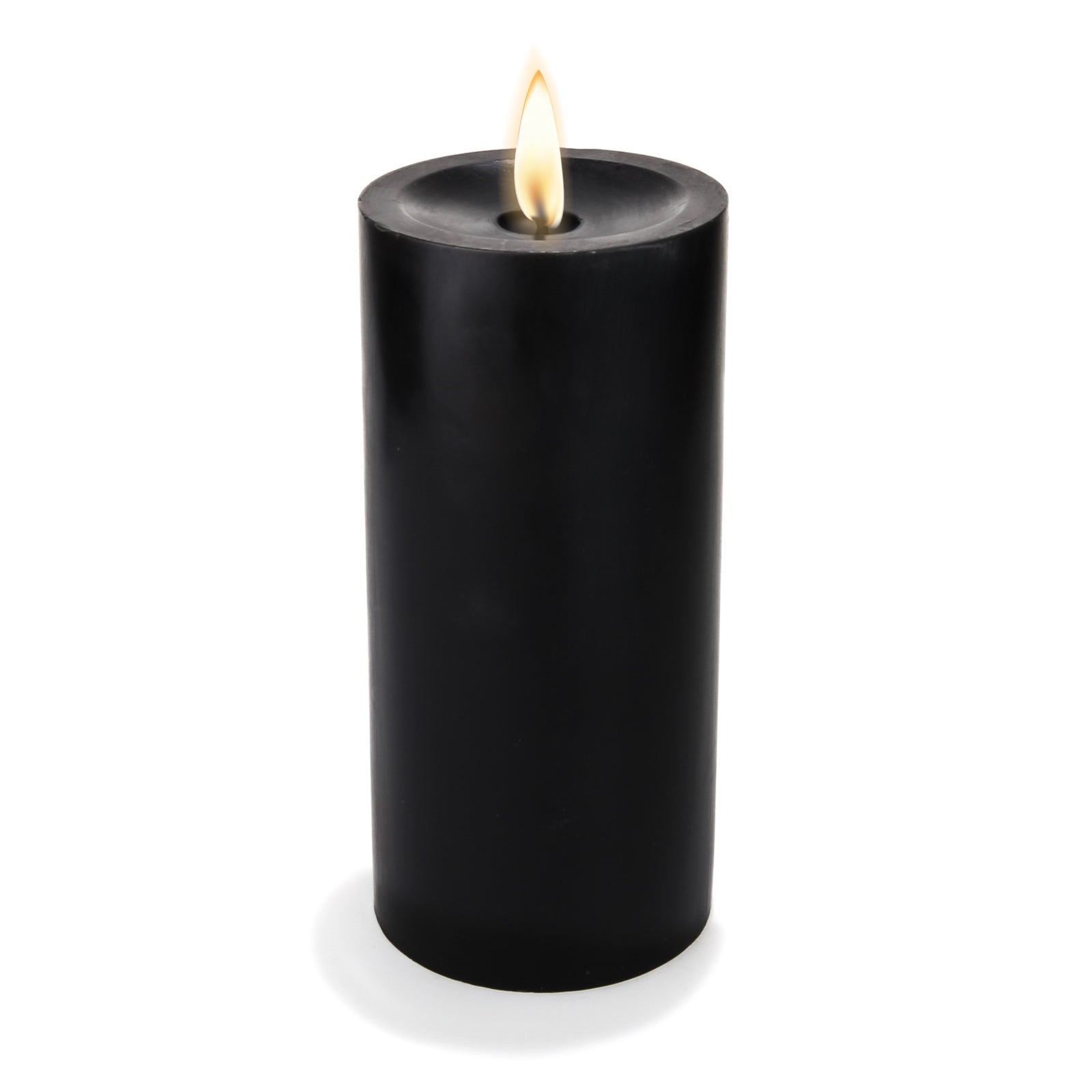 Richland Pillar Candle 3"x6" Black| Pillar-...