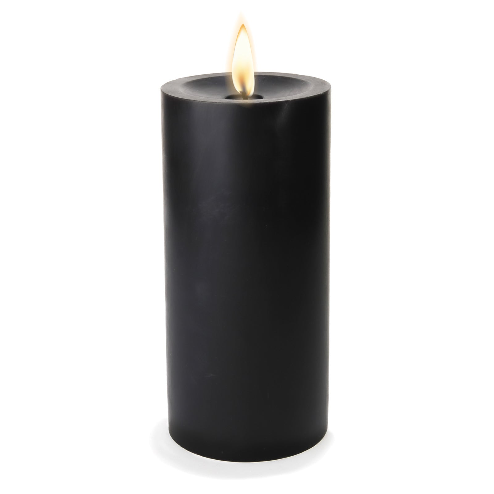 Richland Pillar Candle 3"x6" Black| Pillar-...