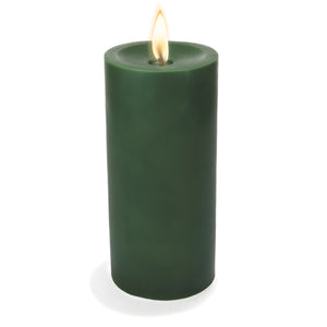 2 of 2: Richland Pillar Candle 3"x6" Dark Green
