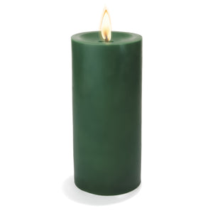 1 of 2: Richland Pillar Candle 3"x6" Dark Green