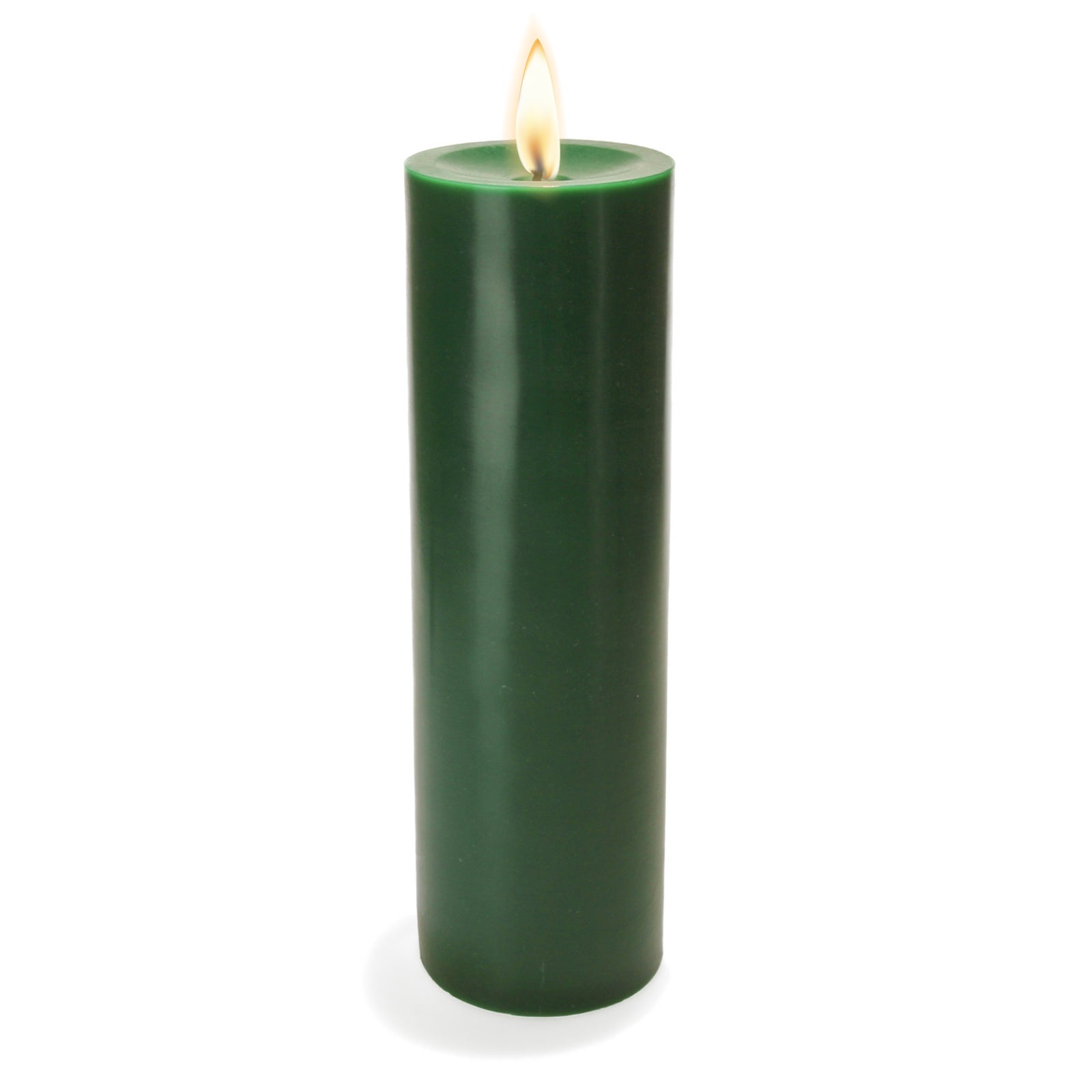Richland Pillar Candle 3"x9" Dark Green| Pillar-...