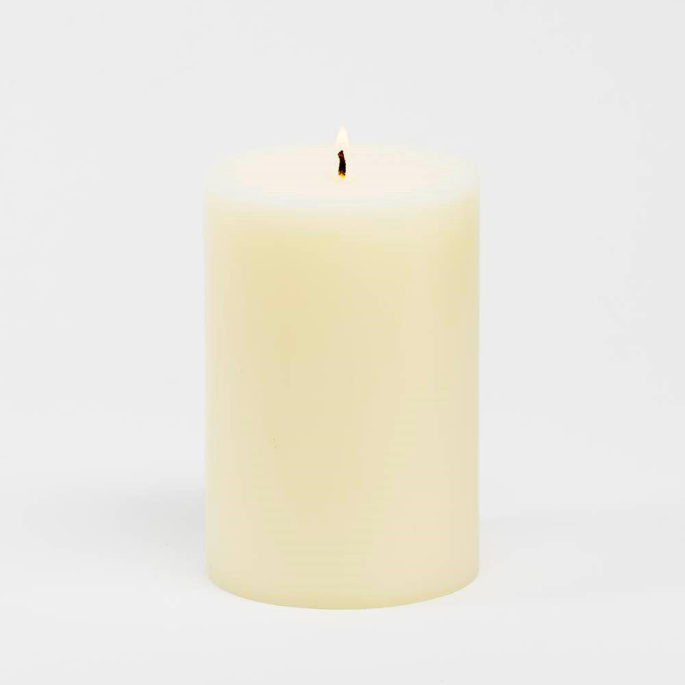 Richland 4" x 6" Ivory Pillar Candle| 