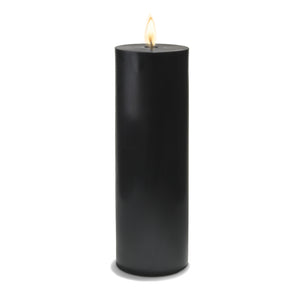 1 of 2: Richland 4" x 12" Black Pillar Candle