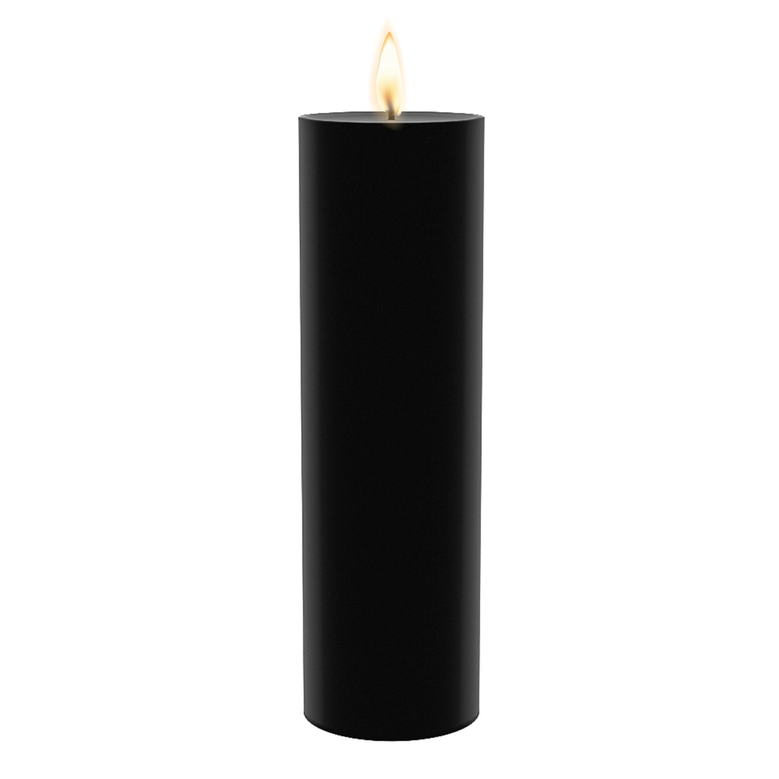 Richland 4" x 12" Black Pillar Candle| 6225_06