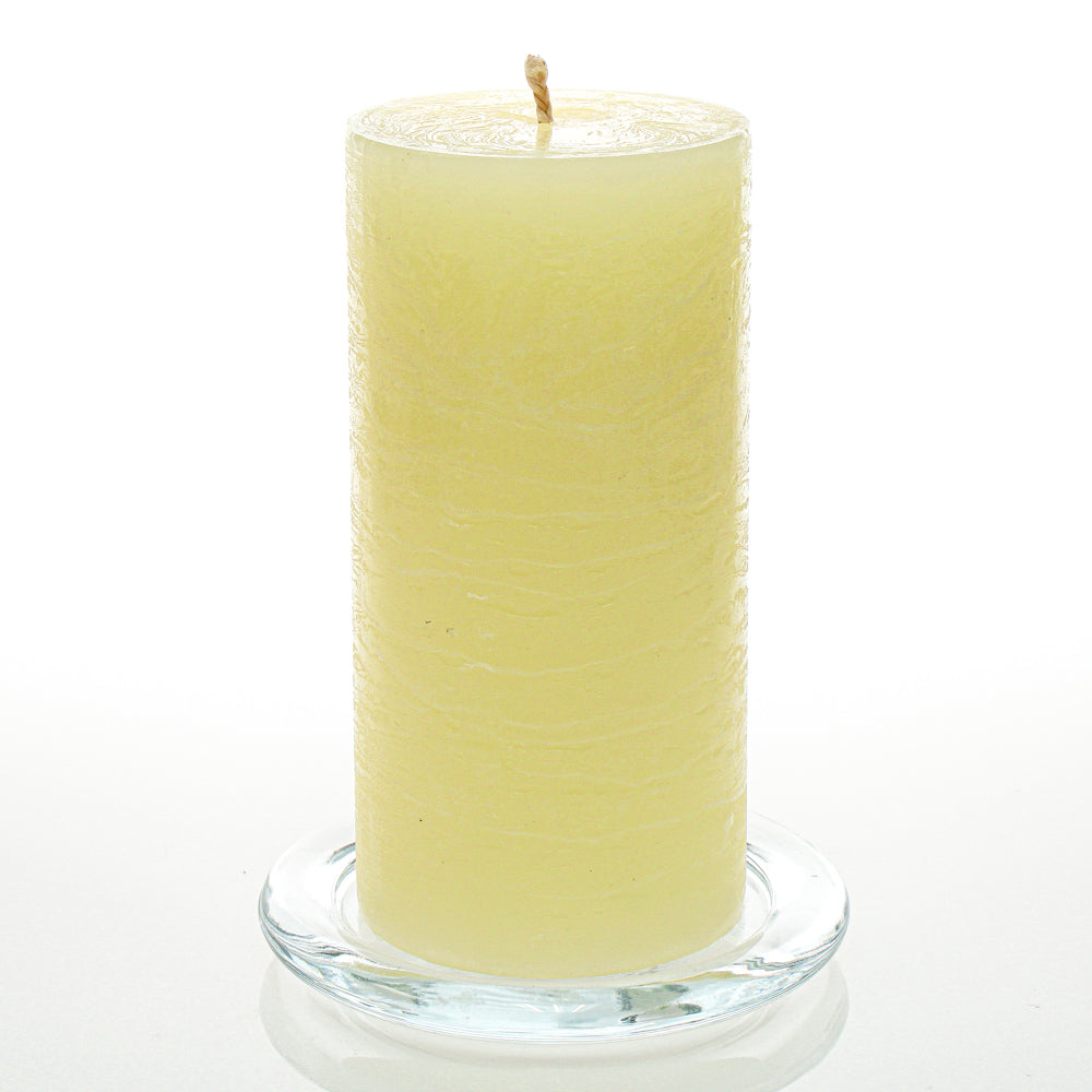 Richland Rustic Pillar Candle 3"x 6" Ivory| 6705_01