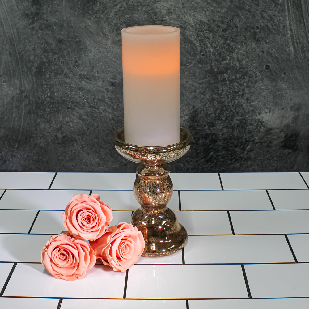 richland flameless led pillar candle 3 x6 white - view 2
