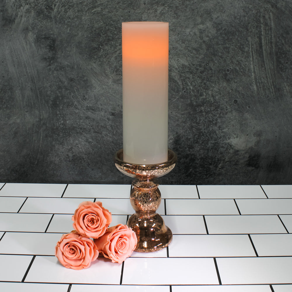 Richland Flameless LED Pillar Candles 3"x9" White Set of 6 - view 3