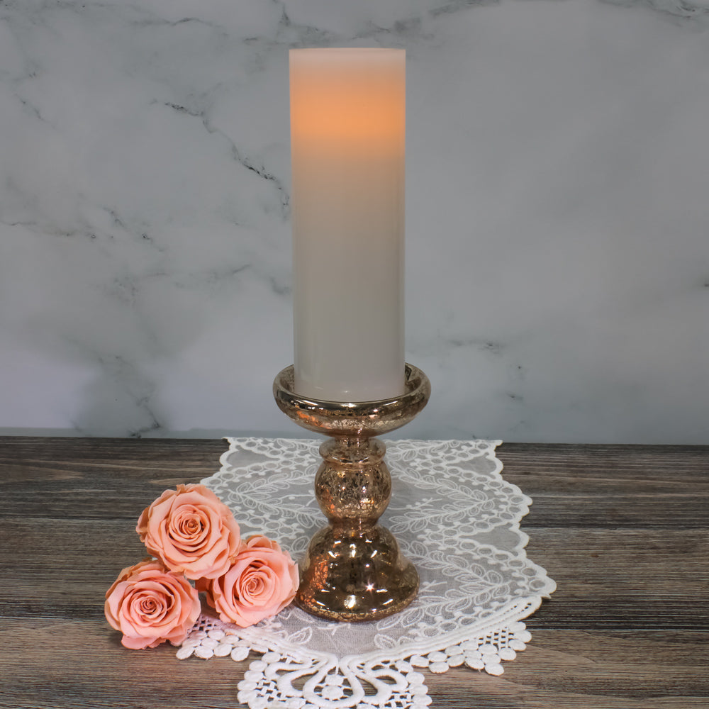 richland flameless led pillar candles 3 x9 white set of 6| 7109_06