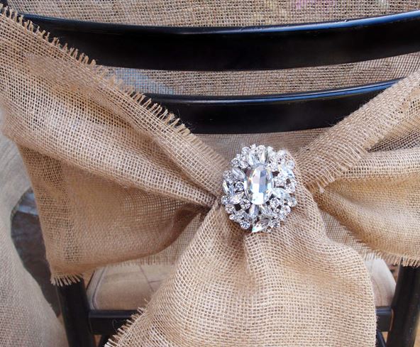 Burlap Table Runner 12.5" Wide 76" long