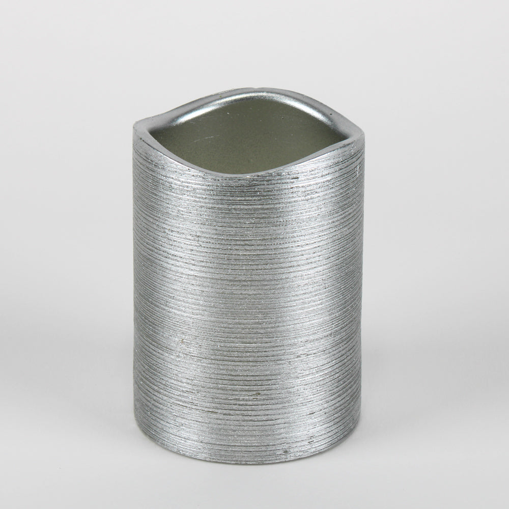 Richland Silver Metallic Wavy Top LED Candle| 7171_12