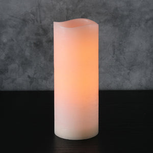 Richland 4" x 10" Large LED Pillar Candle with Wavy Top