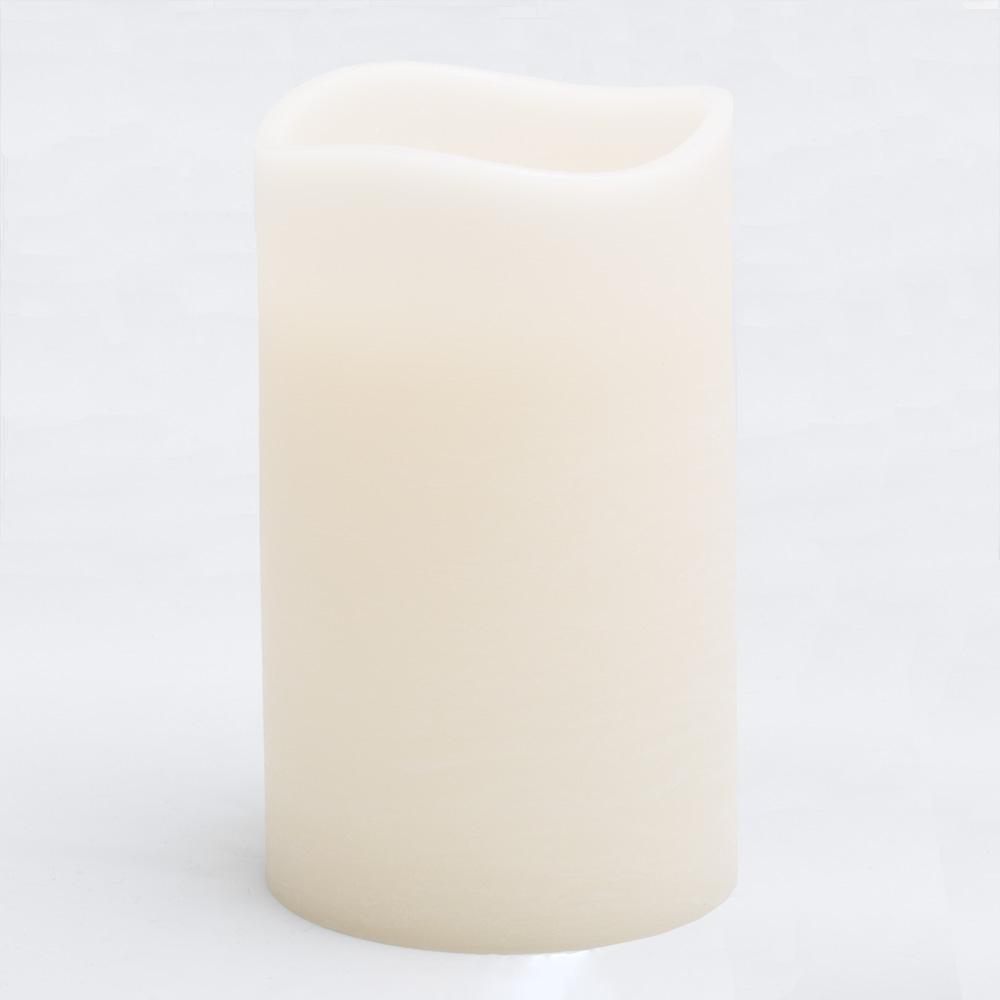 richland led big pillar candles ivory 6 x 10 set of 4 - view 1