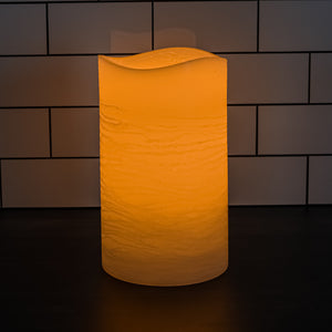 Richland LED Big Pillar Candle Ivory 6” x 10”