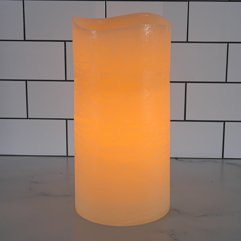 Richland LED Big Pillar Candle Ivory 6in x 12in - view 2