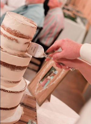 Mud Pie "JUST MARRIED" Wedding Cake Server Set (3 Pieces)