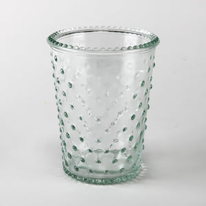 Hobnail Annie Votive Holder & Vase  4" x 5" Clear Glass