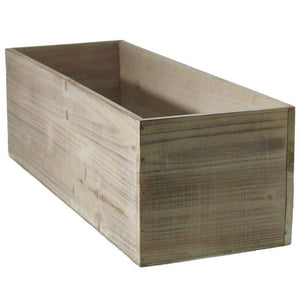 Wood Planter Box 18"x6"x6" White Washed